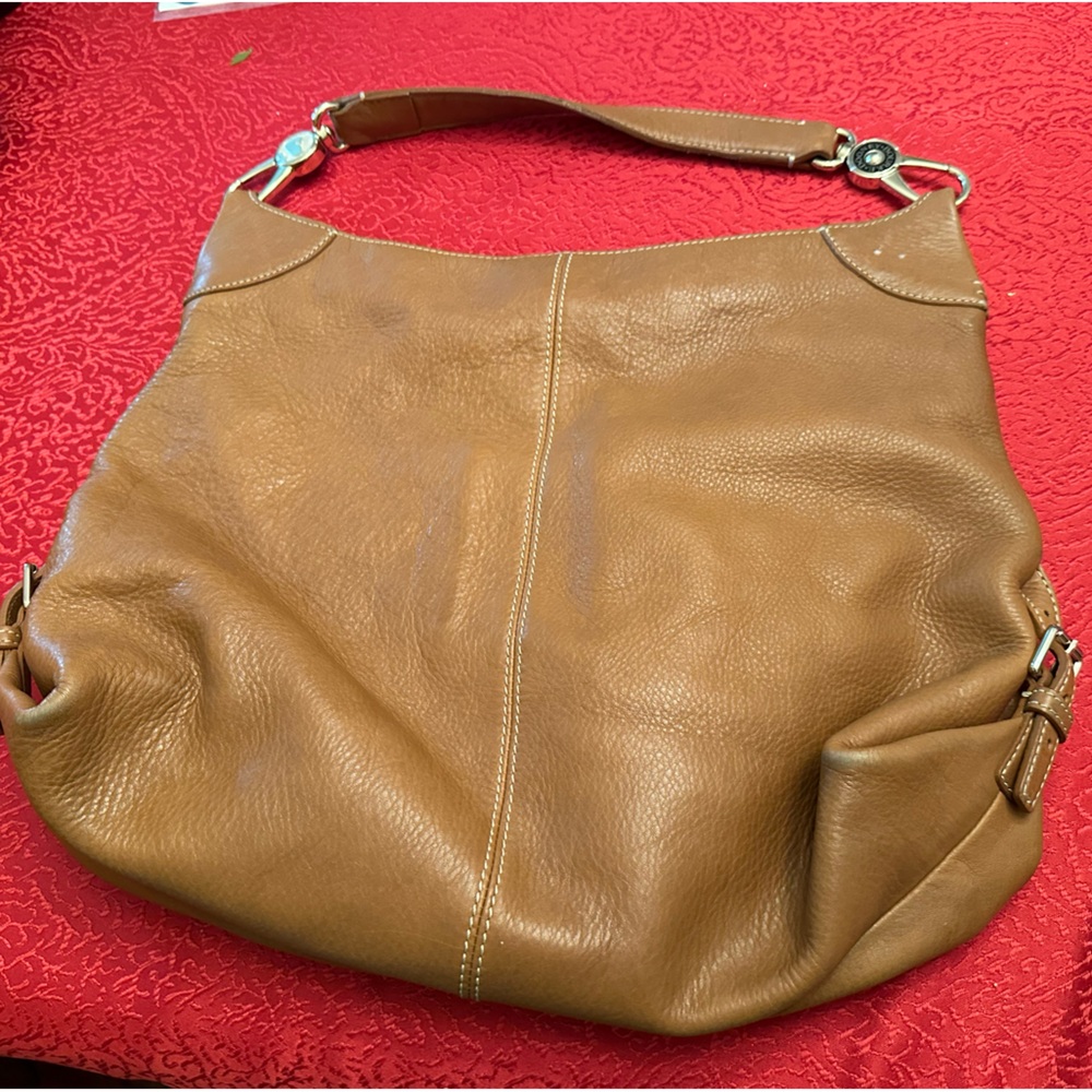 Michael Kors camel leather hand bag